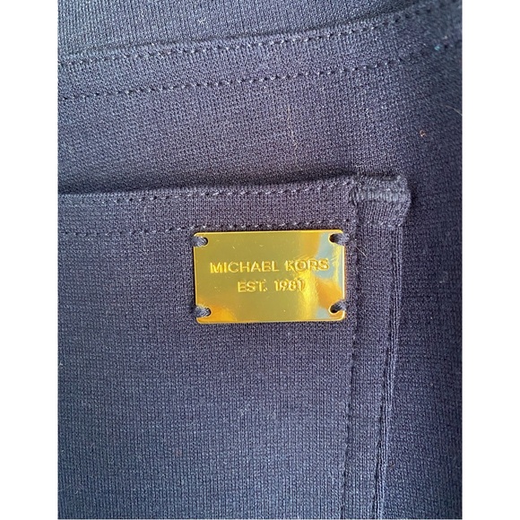 MICHAEL KORS Basics Navy Blue Ponte Pants Women's 10 - Picture 5 of 7